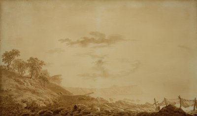 Uitzicht op Arkona bij maanlicht door Caspar David Friedrich